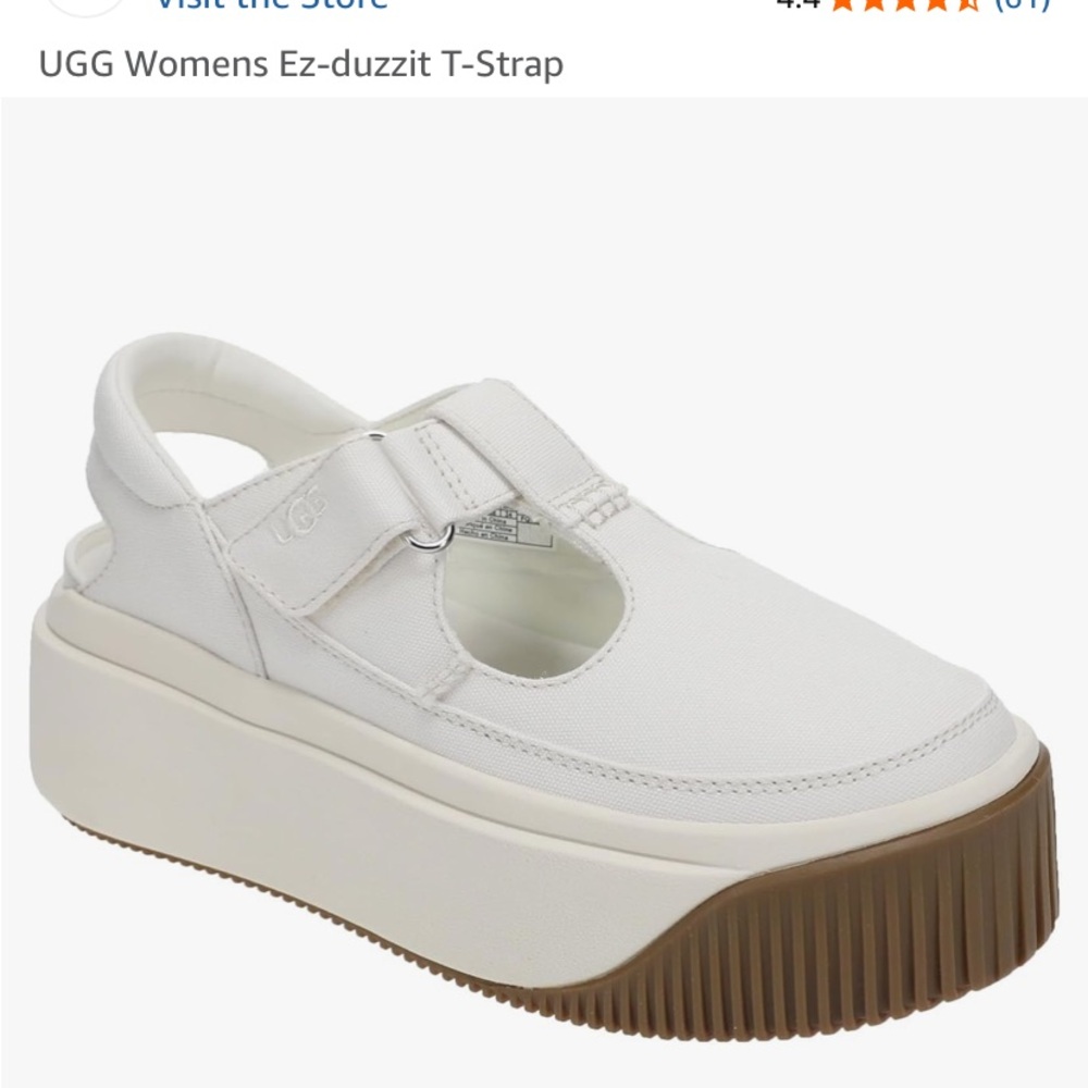 UGG Womens EZ-Duzzit T-Strap platform sandals - Picture 1 of 10